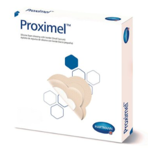 Foam Dressing Proximel 3 X 3 Inch With Border Waterproof Film Backing Silicone Adhesive Sterile