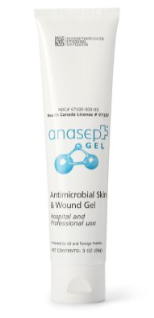 Antimicrobial Hydrogel Anasept Antimicrobial Skin and Wound Gel 3 oz. Gel / Amorphous Non-Sterile