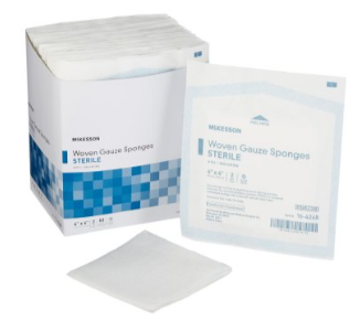 Gauze Sponge McKesson 4 X 4 Inch 8-Ply Sterile 2 per Pack
