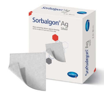 Silver Alginate Dressing Sorbalgon® AG 4 x 4 Inch Sterile