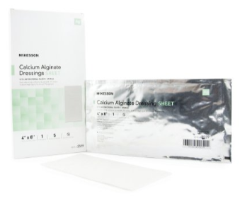 Silver Alginate Dressing McKesson 4 X 8 Inch Sterile