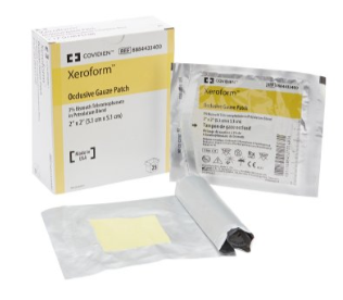 Xeroform 2 x 2 inch Petrolatum Impregnated Dressing Xeroform Sterile