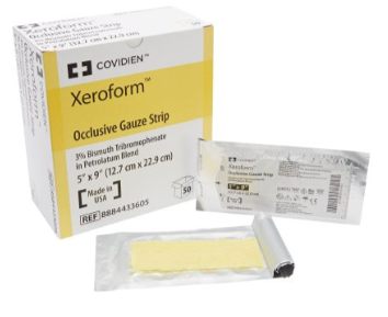 Xeroform 5 x 9 inch rectangle Petrolatum Impregnated Dressing Xeroform Sterile (Copy)