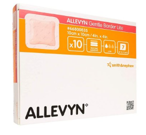 Foam Dressing Allevyn Gentle Border 4 X 4 Inch with Border Silicone Gel Sterile (Copy)