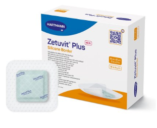 Super Absorbent Dressing Zetuvit® Plus Silicone Border Silicone Adhesive 3 X 3 Inch