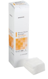 Gauze Sponge McKesson 2 X 2 Inch 12-Ply NonSterile 200 per Pack