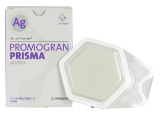 Silver Collagen Dressing 3M™ Promogran Prisma™ Matrix 4-3/10 Square Inch Hexagon Sterile