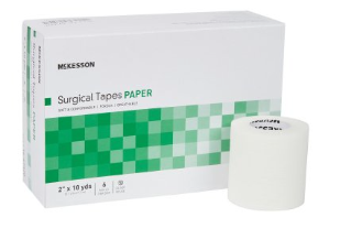 Medical Tape McKesson White 2 Inch X 10 Yard Paper NonSterile