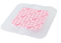 PolyMem Foam 5-1/5 X 5-1/5 Inch With Border Film Silicone Adhesive